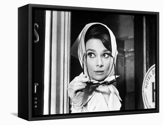 Charade, Audrey Hepburn, Directed by Stanley Donen, 1963-null-Framed Premier Image Canvas