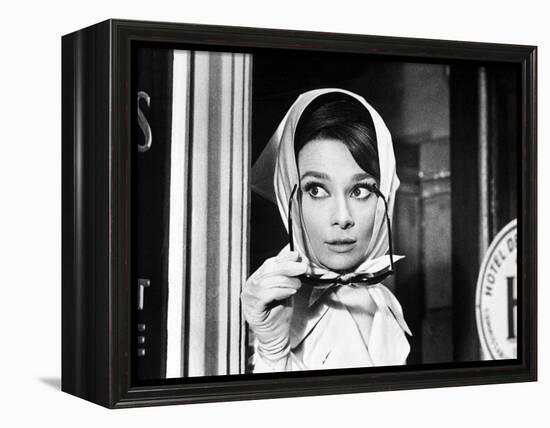Charade, Audrey Hepburn, Directed by Stanley Donen, 1963-null-Framed Premier Image Canvas