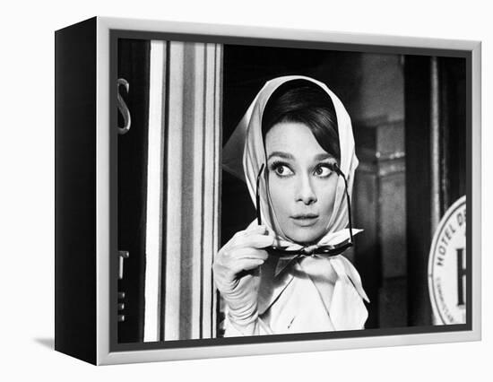 Charade, Audrey Hepburn, Directed by Stanley Donen, 1963-null-Framed Premier Image Canvas