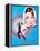 Charade, Cary Grant, Audrey Hepburn, Japanaese Poster Art, 1963-null-Framed Stretched Canvas