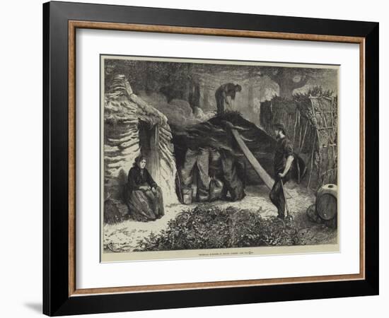 Charcoal Burners in Epping Forest-Edwin Buckman-Framed Giclee Print