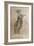 Charcoal drawing of a female figure, c1472-c1519 (1883)-Leonardo Da Vinci-Framed Giclee Print