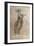 Charcoal drawing of a female figure, c1472-c1519 (1883)-Leonardo Da Vinci-Framed Giclee Print