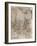 Charcoal Drawing, representing a Deluge, from the Royal Library, Windsor Castle, 1883-Leonardo Da Vinci-Framed Giclee Print