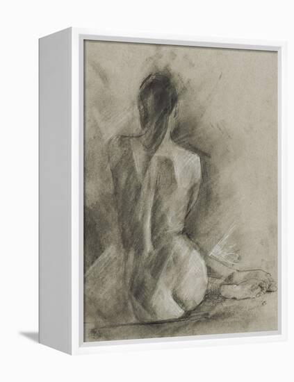 Charcoal Figure Study I-Ethan Harper-Framed Stretched Canvas