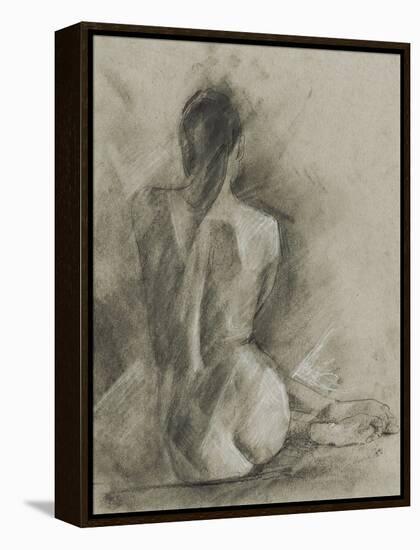 Charcoal Figure Study I-Ethan Harper-Framed Stretched Canvas