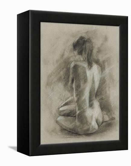 Charcoal Figure Study II-Ethan Harper-Framed Stretched Canvas