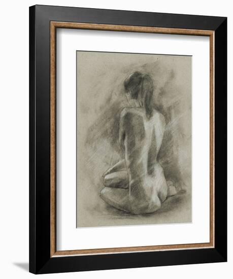 Charcoal Figure Study II-Ethan Harper-Framed Premium Giclee Print