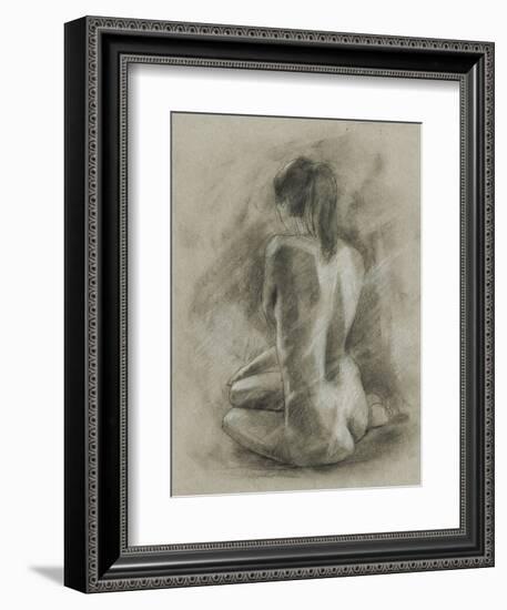 Charcoal Figure Study II-Ethan Harper-Framed Premium Giclee Print