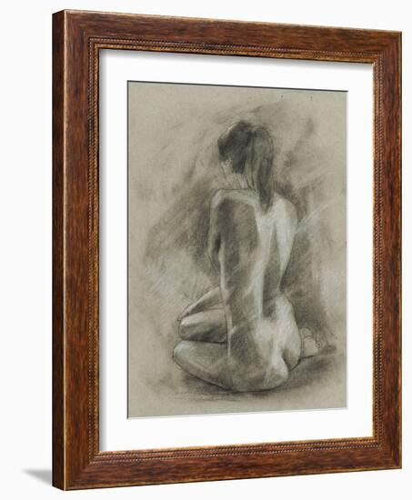 Charcoal Figure Study II-Ethan Harper-Framed Art Print