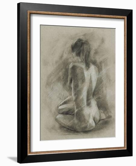 Charcoal Figure Study II-Ethan Harper-Framed Art Print