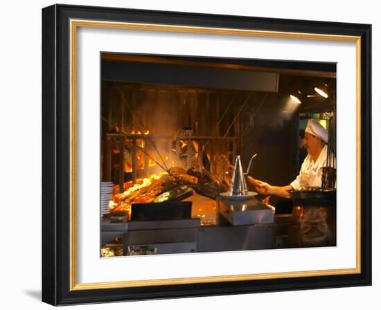 Charcoal Grill in Restaurant El Palenque, Mercado Del Puerto, Montevideo, Uruguay-Per Karlsson-Framed Photographic Print