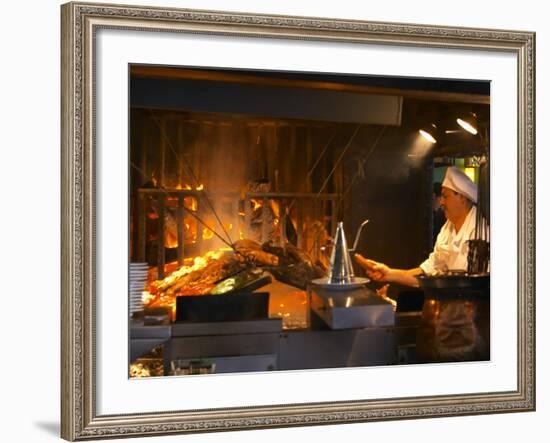 Charcoal Grill in Restaurant El Palenque, Mercado Del Puerto, Montevideo, Uruguay-Per Karlsson-Framed Photographic Print