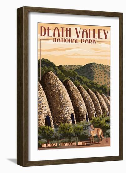 Charcoal Kilns - Death Valley National Park-Lantern Press-Framed Art Print