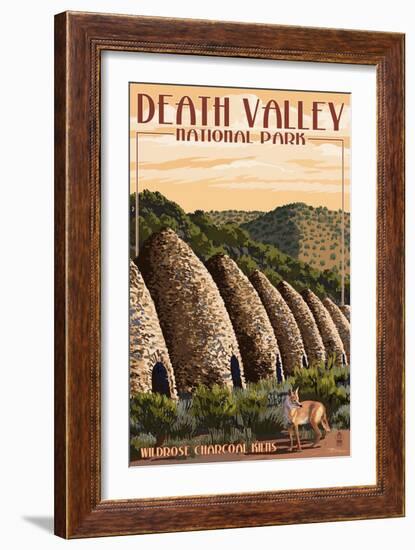 Charcoal Kilns - Death Valley National Park-Lantern Press-Framed Art Print