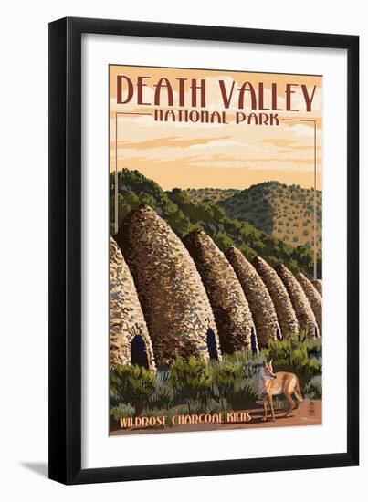 Charcoal Kilns - Death Valley National Park-Lantern Press-Framed Art Print