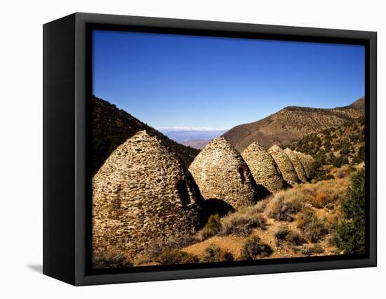 Charcoal Kilns Near Telescope Peak in the Panamint Mountains, Death Valley National Park, CA-Bernard Friel-Framed Premier Image Canvas