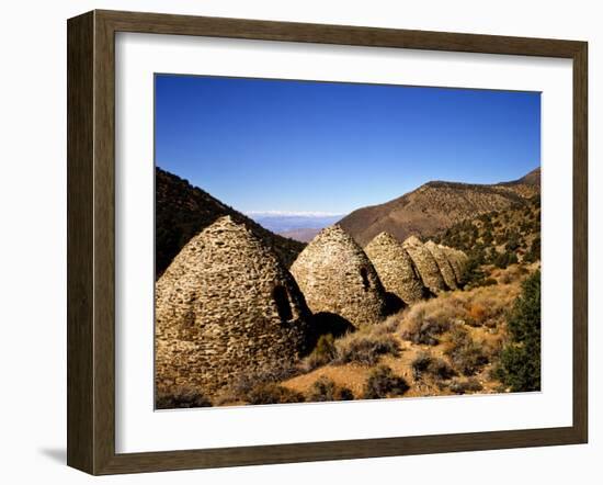 Charcoal Kilns Near Telescope Peak in the Panamint Mountains, Death Valley National Park, CA-Bernard Friel-Framed Photographic Print