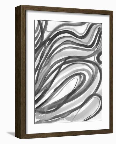 Charcoal Ripples 2-Smith Haynes-Framed Art Print