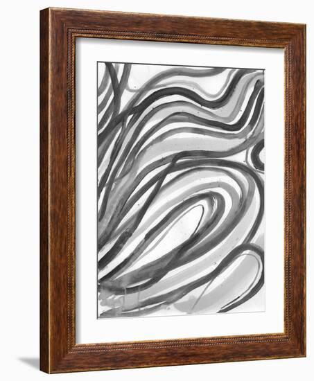 Charcoal Ripples 2-Smith Haynes-Framed Art Print