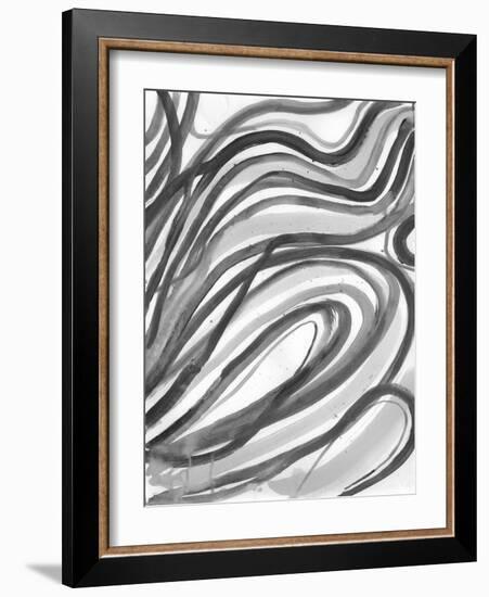 Charcoal Ripples 2-Smith Haynes-Framed Art Print