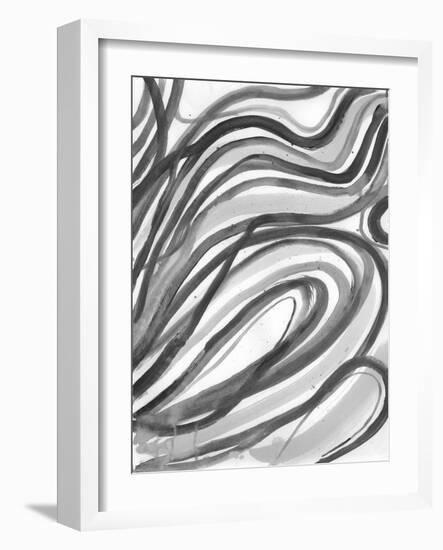 Charcoal Ripples 2-Smith Haynes-Framed Art Print