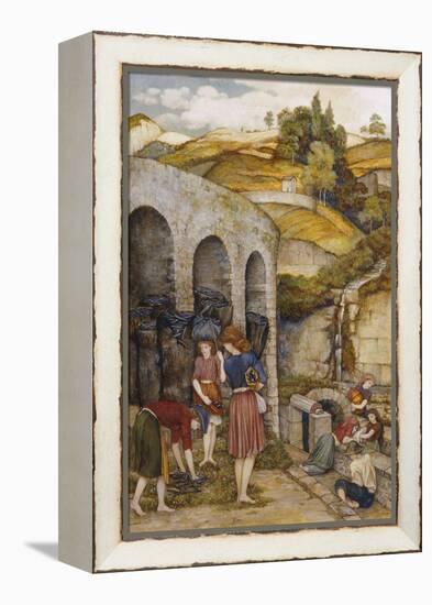 Charcoal Thieves-John Roddam Spencer Stanhope-Framed Premier Image Canvas