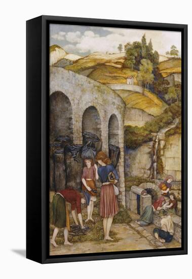 Charcoal Thieves-John Roddam Spencer Stanhope-Framed Premier Image Canvas