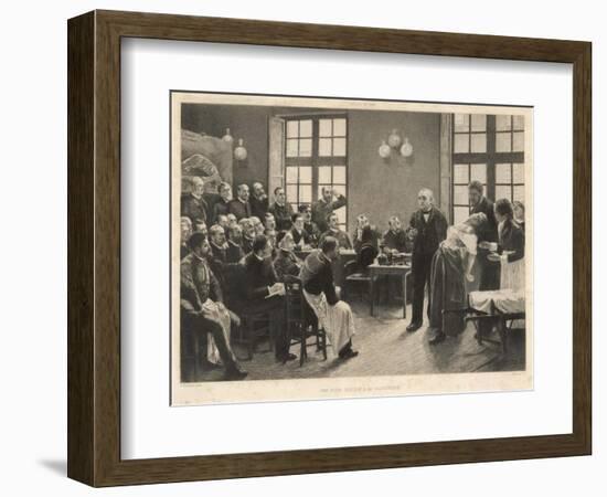 Charcot and Asylum Patient-A. Lurat-Framed Art Print