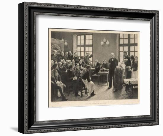 Charcot and Asylum Patient-A. Lurat-Framed Premium Giclee Print