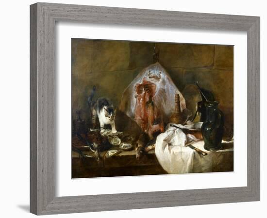 Chardin: The Skate-Jean-Baptiste Simeon Chardin-Framed Giclee Print