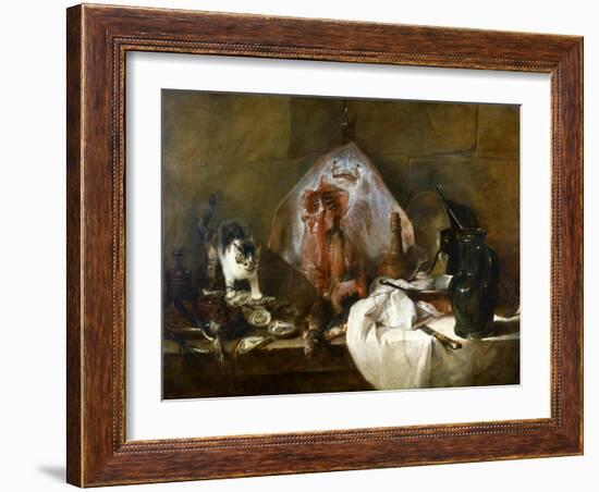 Chardin: The Skate-Jean-Baptiste Simeon Chardin-Framed Giclee Print