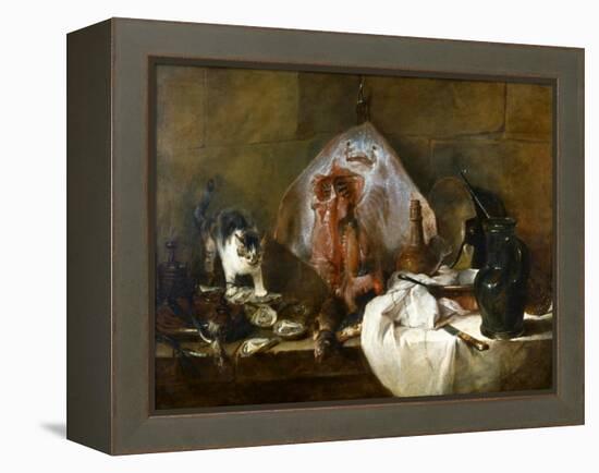 Chardin: The Skate-Jean-Baptiste Simeon Chardin-Framed Premier Image Canvas