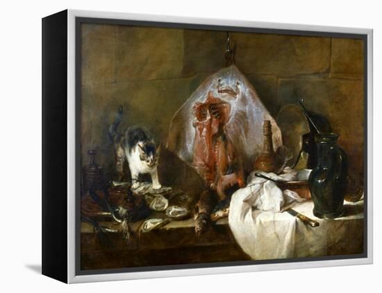 Chardin: The Skate-Jean-Baptiste Simeon Chardin-Framed Premier Image Canvas