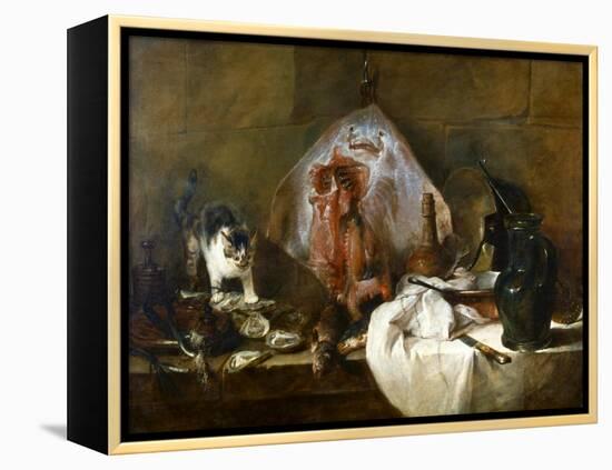 Chardin: The Skate-Jean-Baptiste Simeon Chardin-Framed Premier Image Canvas