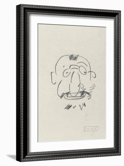 Charge de Lautrec par Lui-Meme-Henri de Toulouse-Lautrec-Framed Giclee Print