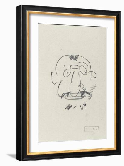 Charge de Lautrec par Lui-Meme-Henri de Toulouse-Lautrec-Framed Giclee Print