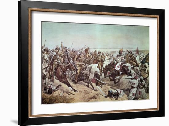 Charge of the 21st Lancers at Omdurman, 2nd September 1898-Richard Caton Woodville-Framed Giclee Print