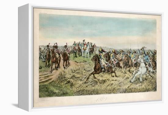 Charge of the French Cuirassiers at Friedland on 14 June 1807-Jean-Louis Ernest Meissonier-Framed Premier Image Canvas