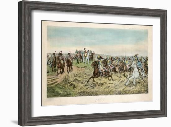 Charge of the French Cuirassiers at Friedland on 14 June 1807-Jean-Louis Ernest Meissonier-Framed Giclee Print