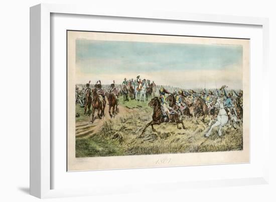 Charge of the French Cuirassiers at Friedland on 14 June 1807-Jean-Louis Ernest Meissonier-Framed Giclee Print