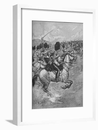 Charge of the Heavy Brigade at the Battle of Balaclava, 1854 (1906)-Unknown-Framed Giclee Print