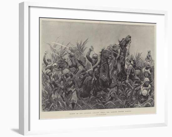 Charge of the Japanese Cavalry Among the Bamboos Outside Tientsin-Richard Caton Woodville II-Framed Giclee Print