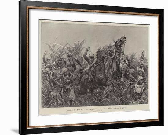 Charge of the Japanese Cavalry Among the Bamboos Outside Tientsin-Richard Caton Woodville II-Framed Giclee Print