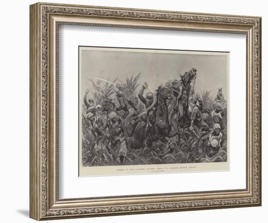 Charge of the Japanese Cavalry Among the Bamboos Outside Tientsin-Richard Caton Woodville II-Framed Giclee Print