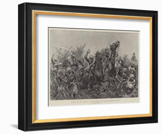 Charge of the Japanese Cavalry Among the Bamboos Outside Tientsin-Richard Caton Woodville II-Framed Giclee Print