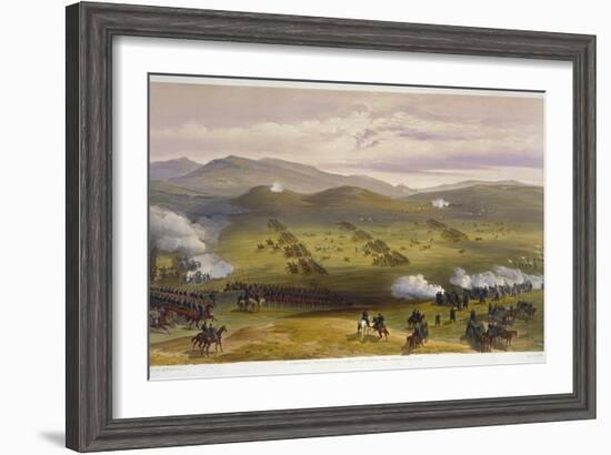 Charge of the Light Cavalry Brigade, October 25th 1854, Detail of Artillery, from 'The Seat of…-William 'Crimea' Simpson-Framed Giclee Print