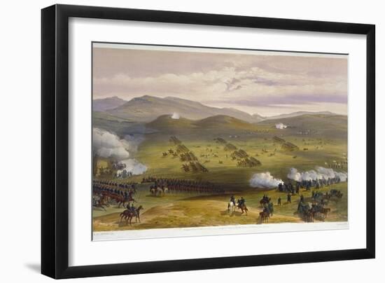 Charge of the Light Cavalry Brigade, October 25th 1854, Detail of Artillery, from 'The Seat of…-William 'Crimea' Simpson-Framed Giclee Print