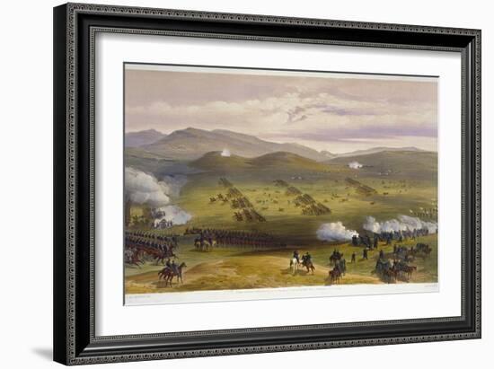 Charge of the Light Cavalry Brigade, October 25th 1854, Detail of Artillery, from 'The Seat of…-William 'Crimea' Simpson-Framed Giclee Print