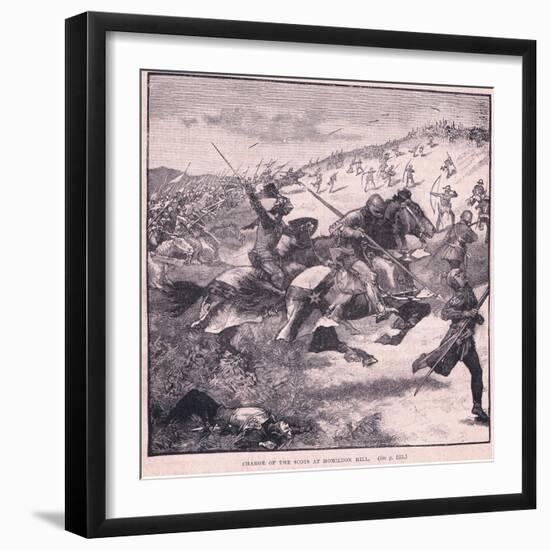 Charge of the Scots at Homildon Hill Ad 1402-Walter Paget-Framed Giclee Print
